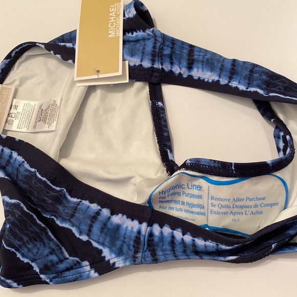 Michael kors blue tie dye bikini swimsuit S NWT - Picture 2 of 3